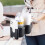 Double Cup Holder with Phone and Bottle Organizer for 7