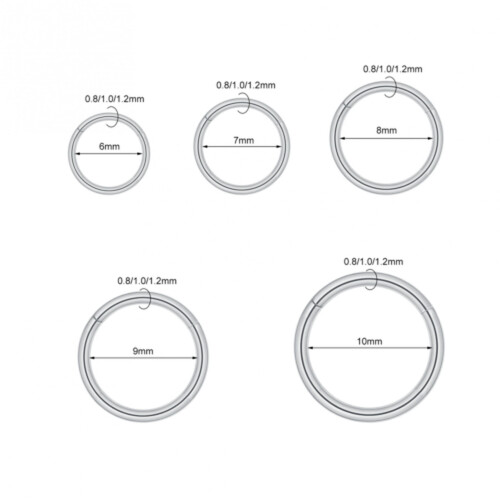 Δαχτυλίδι Septum από ανοξείδωτο ατσάλι 16g7mm χρυσό 2