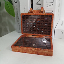 Daiosportswear Prime Deals Schmuckkästchen aus Holz mit transparentem Deckel zur Aufbewahrung von Ohrringen, Ringen und Armbändern