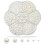 Pearl Beads White Round Acrylic 1248 pcs 3-10mm 1