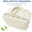 Elouva toilettas, groot, wijd open, 4-in-1, waterdicht 5
