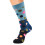 Men's cotton crew socks dot print geometric black 2