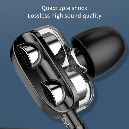 Wired Earphones with Microphone Stereo Noise-Canceling 2