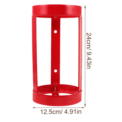 Wall-Mounted Fire Extinguisher Bracket Iron Red 1 Set 1