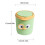 Owl Desktop Trash Can with Swing Lid Green 1.5L 5