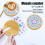 DIY Mosaic Tile Coaster Kit Wooden Cup Mat Set 4 pcs 4