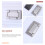 Cabinet Door Pulls Zinc Alloy Silver 1 Piece 2