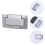 ULTNICE Cabinet Door Pulls Recessed Flush Pulls Zinc Alloy Silver 1Pcs 6