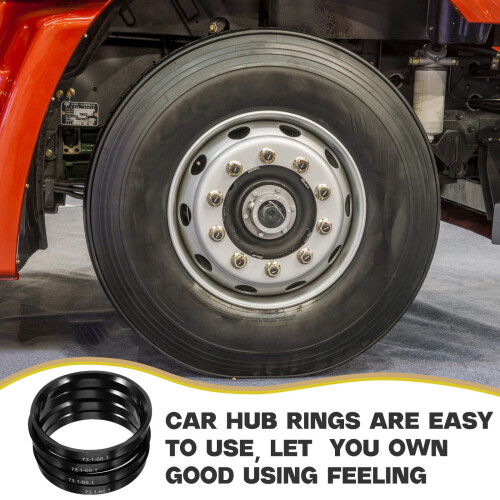 HEMOTON Hub Centric Rings Adapter Set 4 pcs 73.1 mm to 66.1 2