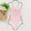 Women's Polyester One-Piece Swimsuit Breathable 5