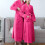 Women's Terry Cloth Bathrobe Double Pockets Soft Warm 6