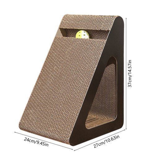 Cardboard Scratching Post for Indoor Cats, Large Size 2