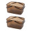 Panier de douche portable avec poignées (2 pièces) 3