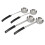 8 Pcs Portion Control Serving Spoons Portion Control Spoons Ladle Spoon, Slotted and Unslotted Portion Scoops 6oz 5