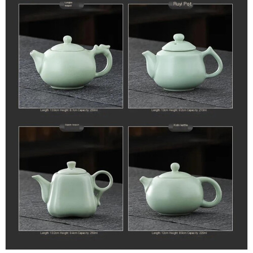 Xishi Teapot Ceramic Handmade Chinese Tea Pot Set 2