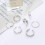 Adjustable Alloy Toe Rings Gold Silver Set 2