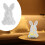 Easter silicone bunny mold for candles chocolate candy 2