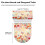 Ensemble de housse de siège de toilette papillon rose en polyester rond 7