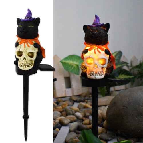 Halloween Solar Pathway Lights Weather-Resistant Resin4 2