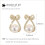 Pearl Drop Earrings with Bow Design for Women 1 Pair 6