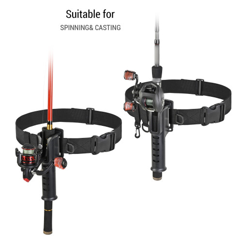 Fishing Rod Holder Waist Belt Adjustable Lightweight 1