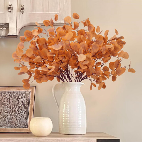 Silk Eucalyptus Branches Fall Decor 4 pcs 2