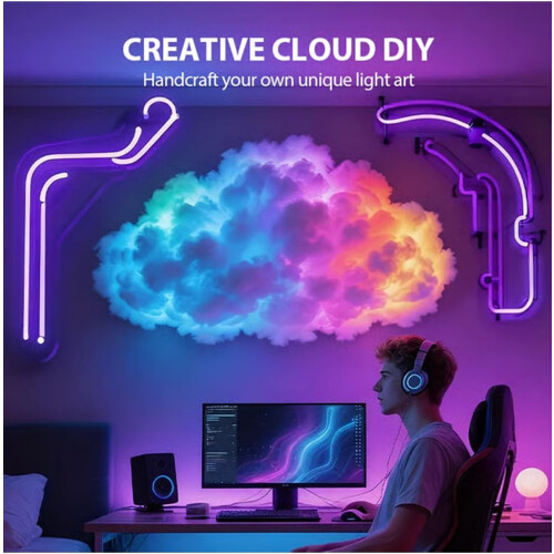 Thundercloud LED-Lichtset, USB-betrieben, farbwechselnd, 3D 2