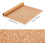 Folhas de tecido de cortiça PU, couro de cortiça genuíno, 2 rolos de 53 x 11,8 polegadas 2