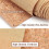 Cork Fabric Sheets PU Natural Real Cork 2 Rolls 53x11.8 Inch 4