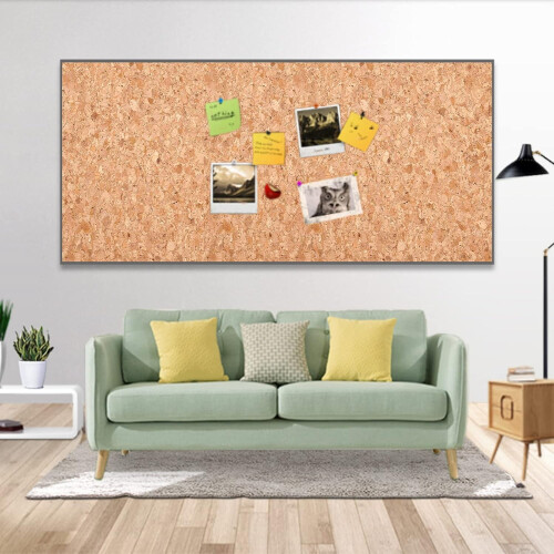 Cork Fabric Sheets PU Natural Real Cork 2 Rolls 53x11.8 Inch 2