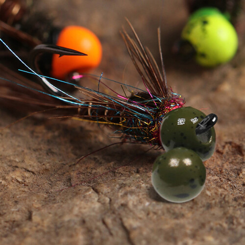 Fly Tying Beads Assortment with Jig Hooks and Tungsten Beads 2
