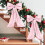 Pink Christmas Tree Bow Ornament16x43in with Wire Support 8
