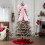 Pink Christmas Tree Bow Ornament16x43in with Wire Support 7