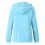 Dame microfleece hættetrøje med lynlås og lommer 5