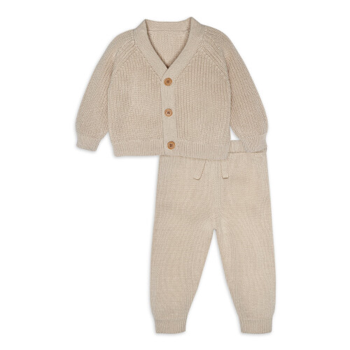Σετ πλεκτής ζακέτας και φόρμας Gerber για μωρά Unisex 2 τεμάχια 1