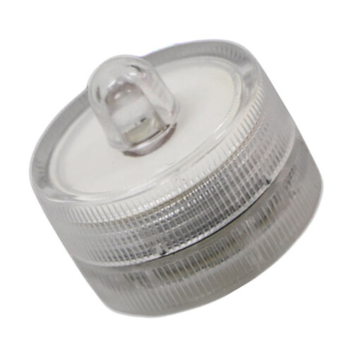 Bougies chauffe-plat LED blanches à piles, lot de 1 2