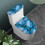 WC-Sitzbezug mit weichem, elastischem Rand, blauer Marmor, goldene Adern 4