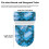 WC-Sitzbezug mit weichem, elastischem Rand, blauer Marmor, goldene Adern 7