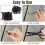 Grobro7 Kabelbinderschnalle, robust, Nylon, Schwarz 4