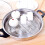 Grille de cuisson ronde en acier inoxydable avec support 7