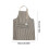Grembiule da cucina da donna a righe in cotone e lino con tasche, 3