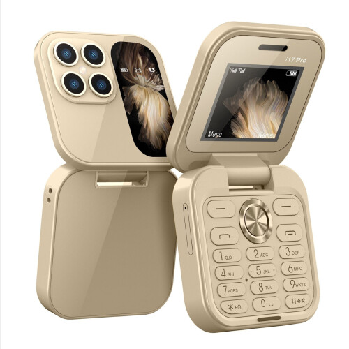 i17PRO Mini Flip Phone com Rádio FM e Dual SIM 2