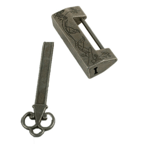Vintage Brass Padlock with Key 2 Pieces 1