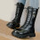 Bequeme, weiche Schnürstiefel für Mädchen für Kleinkinder 8