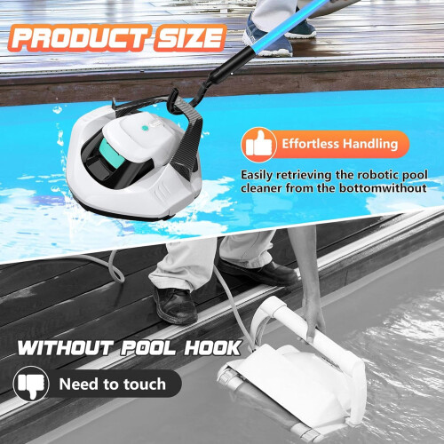 Gancho universal para robô de piscina, resistente, 21,6 cm (8,5 polegadas) 2