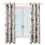 Floral Curtain Set Watercolor Design 2 Panels 3