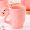 Flamingo Teapot Set Pink Porcelain 1-Piece 5
