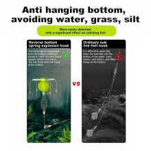 Fishing Hook Bait Holder with 4 Hooks and Spring Cage