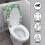 Avocado-Birnen-Toilettensitzbezug-Set, 2-teilig 3