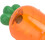 Carrot-Shaped Easter Treat Boxes Transparent Orange 10PCS 7